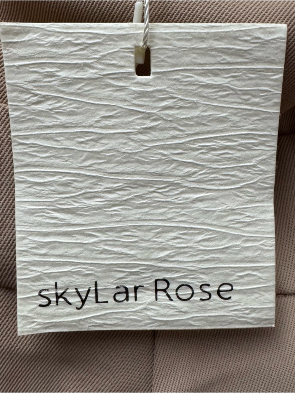 Skylar Rose Beige Strapless Cargo Jumpsuit Wide Leg Utility M - Picture 9 of 14